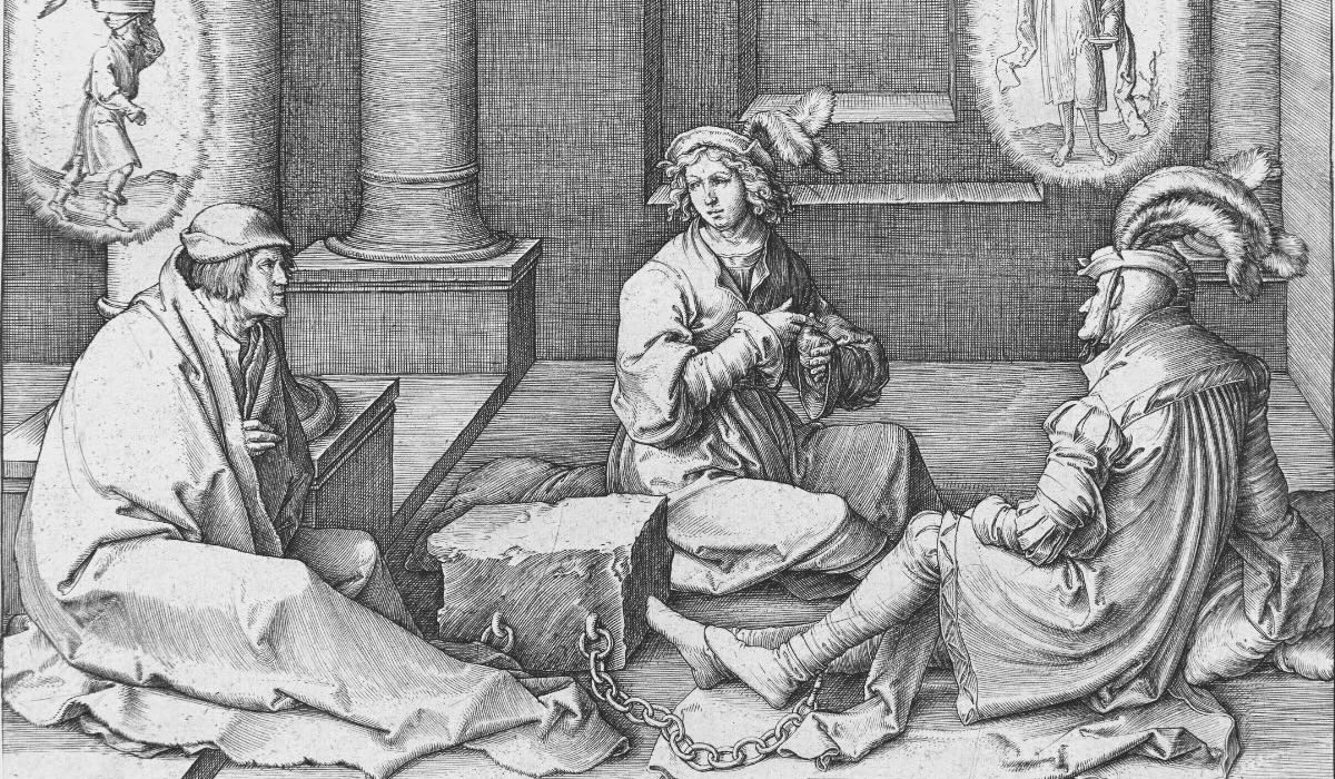 Joseph interprets dreams in prison