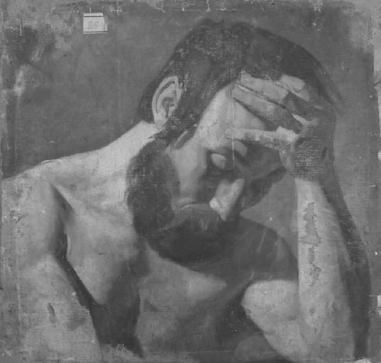 Study of a Man with Head in his Hands